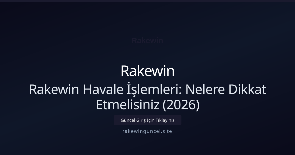 Havale ile Para Yatırırken Dikkat Edilmesi Gerekenler
